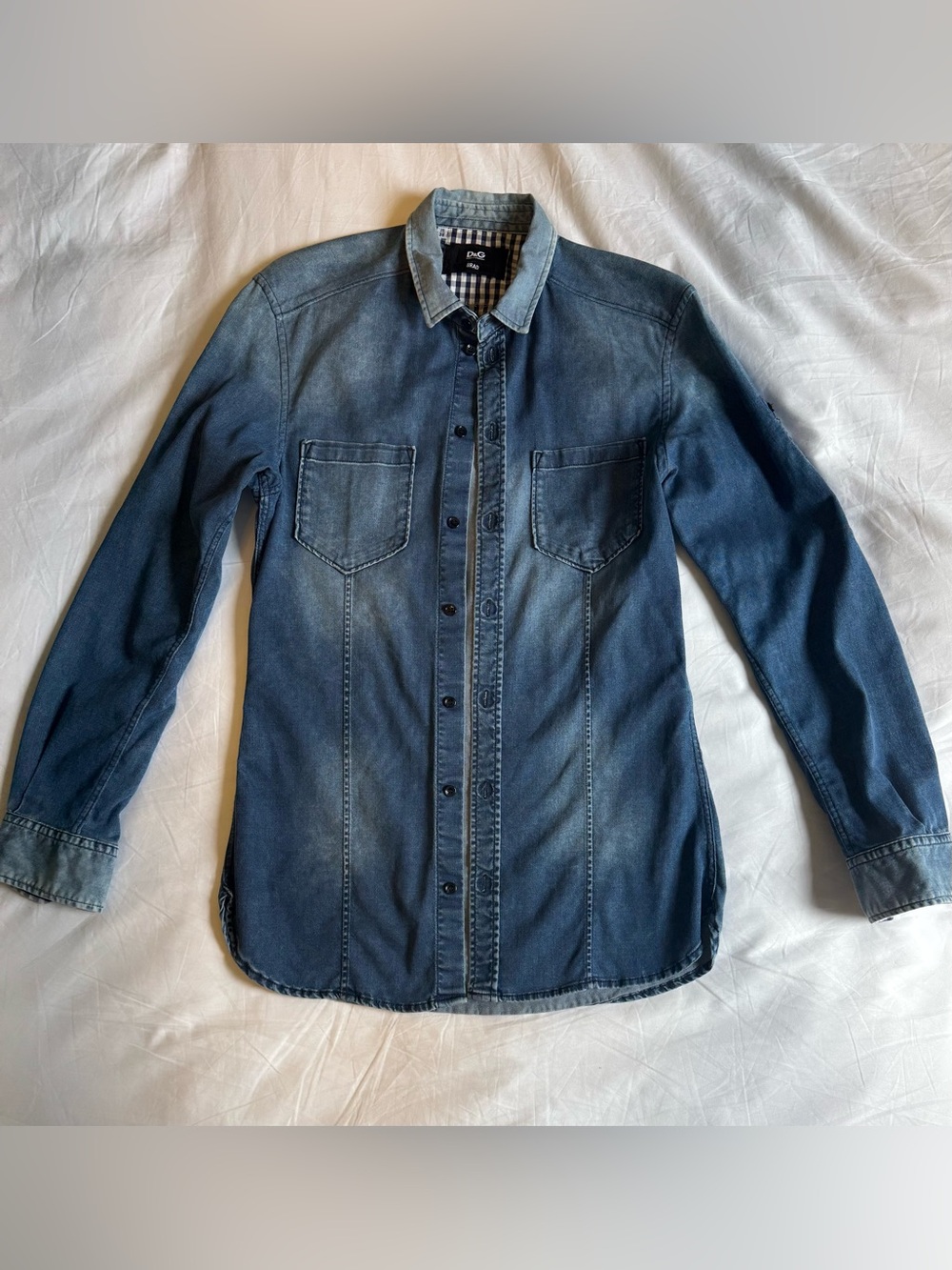 D&G BRAD Men's Denim Button-Up Designer Shirt